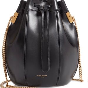 Saint Laurent Small Talitha Leather Bucket Bag